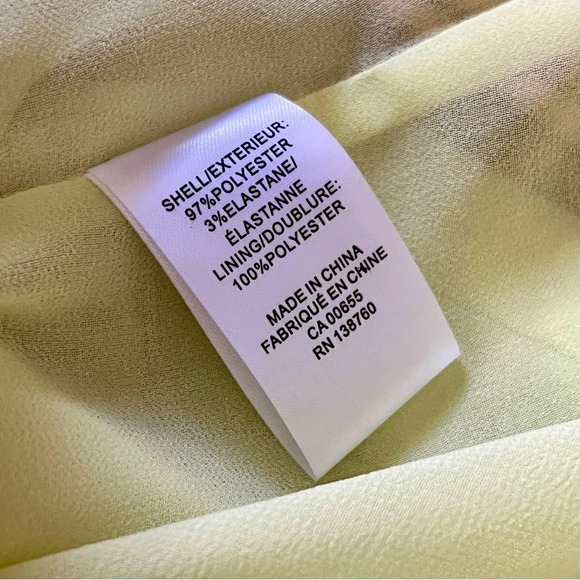 RW&Co.| NEW Lovely Lime Green Spaghetti Strap Satin Blouse Size US Medium NWT - Picture 6 of 7